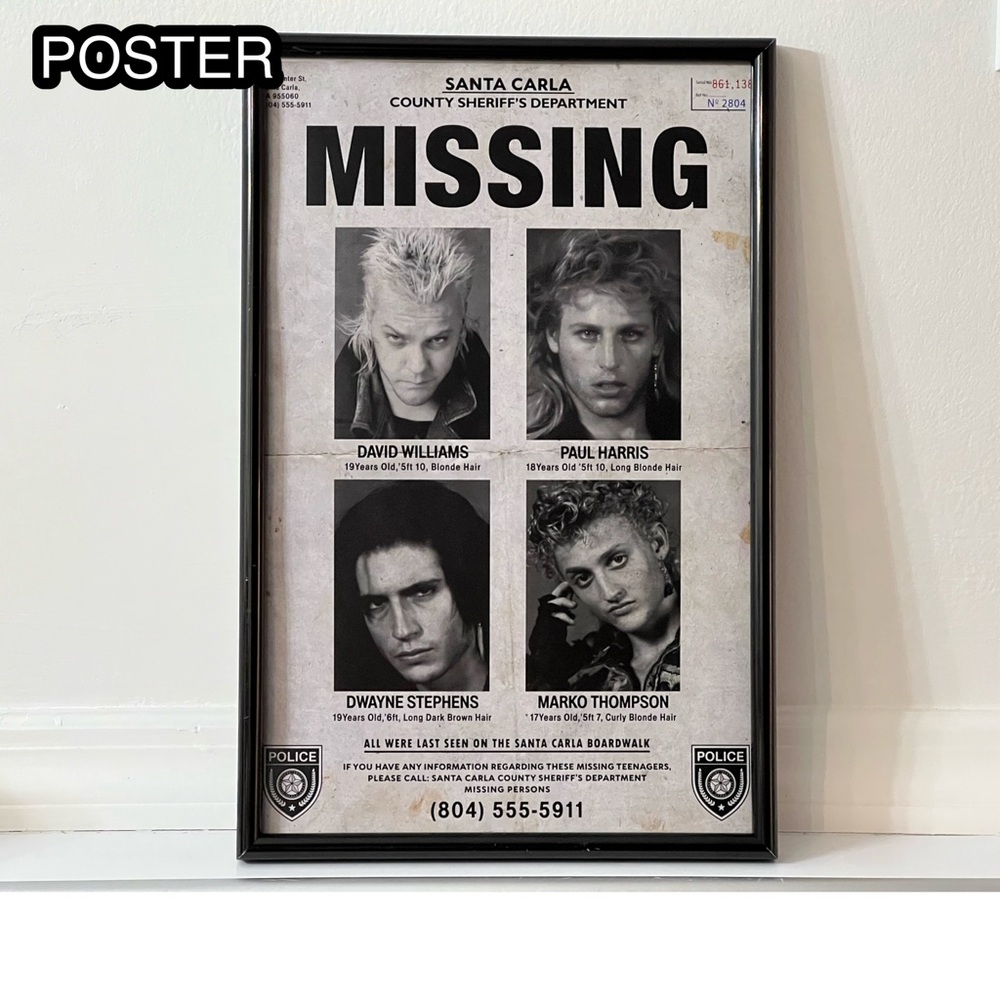 The Lost Boys Horror Movie Poster